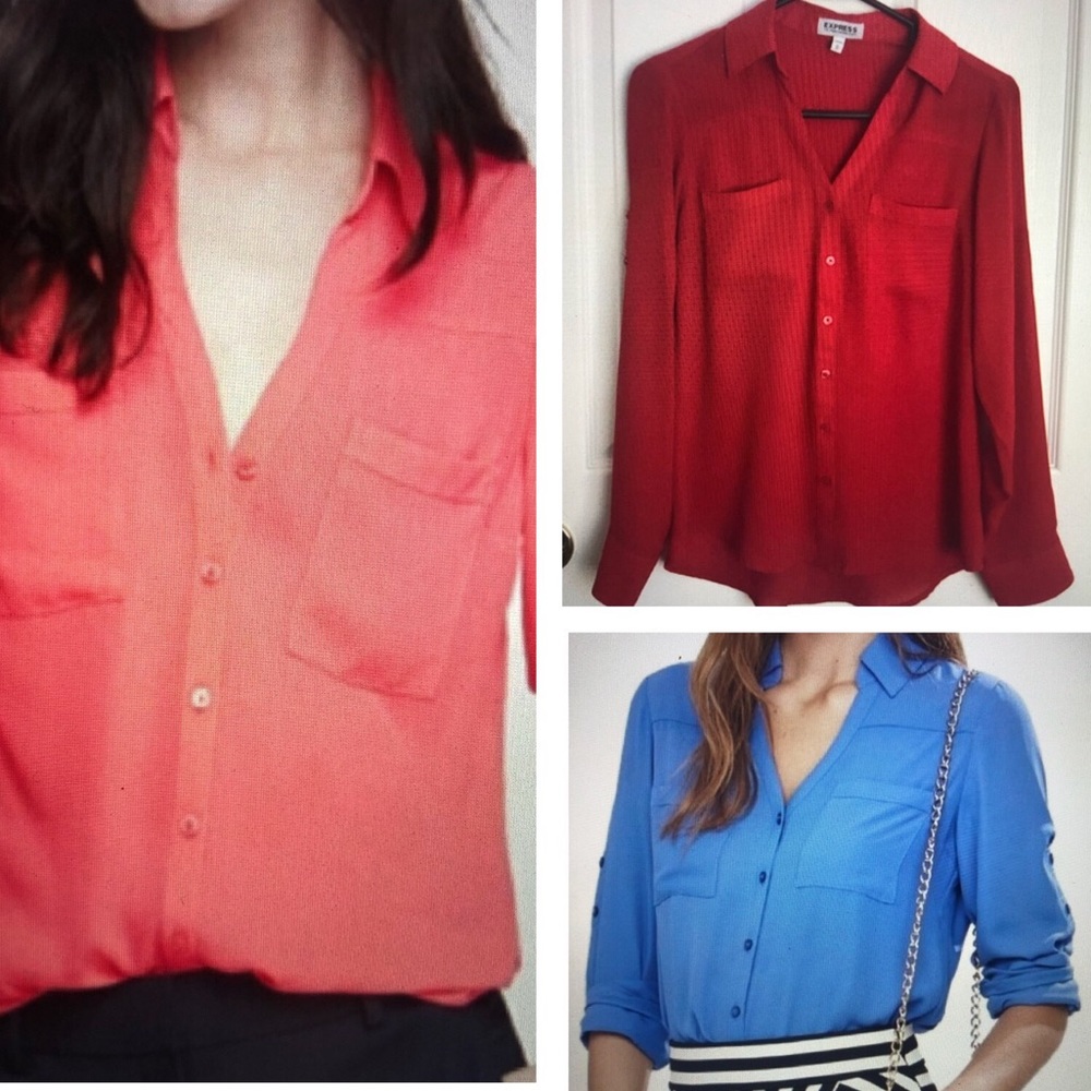 3 Express Portofino Shirts /Blouses